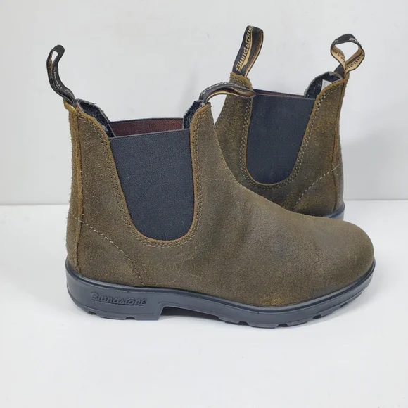 New Blundstone 1615 Olive Chelsea Boots - Picture 1 of 5